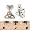 Non-Tarnish 304 Stainless Steel Stud Earrings EJEW-P235-01P-3