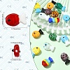 20Pcs 10 Colors Handmade Lampwork Beads LAMP-YW0004-13-3