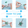 SUNNYCLUE DIY Turtle Gemstone Pendant Making Kits DIY-SC0019-06-4