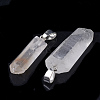 Natural Quartz Crystal Pendants G-Q989-012-2