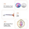2Pcs 2 Colors 201 Stainless Steel Connector Charms/Links STAS-TA0005-56-5