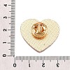 Heart Enamel Pins JEWB-N001-23B-G-3