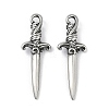 316 Surgical Stainless Steel Pendants STAS-G349-13AS-1