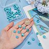40Pcs 2 Styles Synthetic Turquoise European Beads G-PH0002-56-3