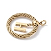 304 Stainless Steel Pendants STAS-D154-01H-G-2