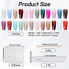 ABS Plastic Pure Color Press On False Nails MRMJ-WH20004-32C-2