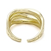 Rack Plating Brass Open Cuff Rings RJEW-K257-10G-3