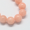 Natural Dyed Yellow Jade Gemstone Bead Strands X-G-R271-6mm-YXS22-2