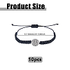 10Pcs Adjustable Alloy Link Bracelets BJEW-DC0001-28-2
