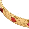 Rack Plating Brass Cuff Bracelets for Women BJEW-M040-12G-01-2