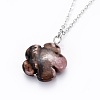 Natural Gemstone Pendants Necklaces NJEW-JN02364-3