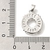 Brass Micro Pave Cubic Zirconia Pendants KK-B122-01D-P-3