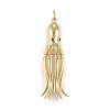 Brass Micro Pave Cubic Zirconia Pendants KK-M205-15G-1