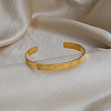 Minimalist Stainless Steel Open Cuff Bangles for Women LS-PN5602-1
