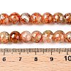 Drawbench Crackle Glass Beads Strands GLAA-N006-8mm-08-4