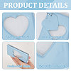 3 Inch PVC Mini Heart Hollow Photocard Holder Book AJEW-WH0038-65P-03-6