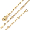 2mm Rack Plating Brass Satellite Chain Necklaces for Women Men MAK-L044-11G-4