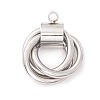 Non-Tarnish 304 Stainless Steel Pendants STAS-A059-01A-P-1