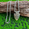 Vintage Alloy Viking Arrow Pendant Necklaces for Men WG6D49D-01-2