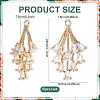 8Pcs Brass Micro Pave Cubic Zirconia Pendants KK-BC0014-68-2
