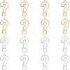 16Pcs 2 Colors 201 Stainless Steel Pendants STAS-DC0006-56-1
