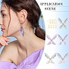 DIY Epoxy Resin Wing Pendants Dangle Earring Making Kits DIY-TA0012-37-9