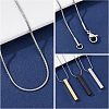 DIY Rectangle Pendant Necklace Making Kits DIY-UN0003-52-2