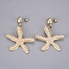 Iron Hair Clip and Stud Earrings Jewelry Sets SJEW-E331-08-2