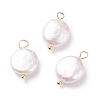 Natural Baroque Pearl Keshi Pearl Pendants X-PALLOY-JF01494-01-1