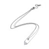 304 Stainless Steel Cable Necklaces NJEW-G081-08P-2