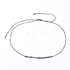 Adjustable Non-magnetic Synthetic Hematite Necklaces NJEW-JN02704-01-2
