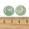 Natural Green Aventurine Donut/Pi Disc Charms G-G142-02H-3