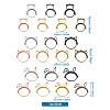 Alloy Open Back Bezel Pendants(Rotatable) PALLOY-TA0001-01-11