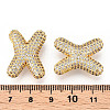 Brass Micro Pave Cubic Zirconia Pendants KK-N254-06G-X-3
