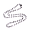 304 Stainless Steel Ball Chain Necklace X-NJEW-G340-05P-04-1