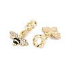 Rack Plating Alloy Crystal Rhinestone European Dangle Charms FIND-C055-26G-2