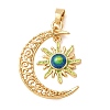 Brass Enamel Pendants KK-CBA5C1E-01G-1