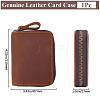 Rectangle Leather Credit Card Wallets for Women Men AJEW-WH20001-31A-2