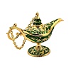 Alloy Enamel Tea Pot Home Display Decoration DJEW-Z010-01G-04-2