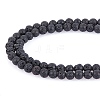 Synthetic Lava Rock Beads Strands G-S277-6mm-01-4