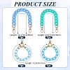 4Pcs 4 Colors Acrylic & Plastic Chain Bag Handles AJEW-BM0001-11A-2