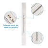 2Pcs 2 Colors Nylon Zipper with Brass Finding DIY-GN0001-01-4