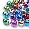 Color Plated Acrylic Beads X-PACR-R241-02E-1