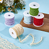 40M 5 Colors Nylon Lace Elastic Webbing OCOR-BC0009-14-4