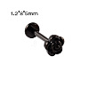 Rose Flower 304 Stainless Steel Threadless Labrets WG137BA-07-1