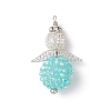 Glass Seed Beads Alloy Pendants PALLOY-MZ00283-2