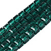 Transparent Glass Beads Strands GLAA-R041-8x8mm-A16-1