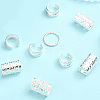200Pcs 5 Styles Iron Hair Coil Cuffs AJEW-SC0003-88-7
