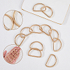 20Pcs Iron D Rings IFIN-SP0001-21B-LG-4