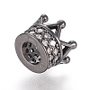 Brass Micro Pave Cubic Zirconia Beads ZIRC-G166-39B-2